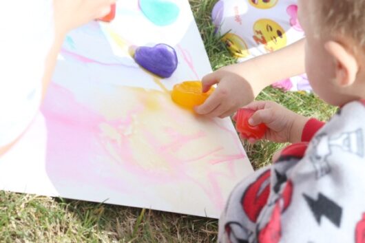 Rainbow Ice Painting Preschool Activity » The Stay-at-Home-Mom Survival ...