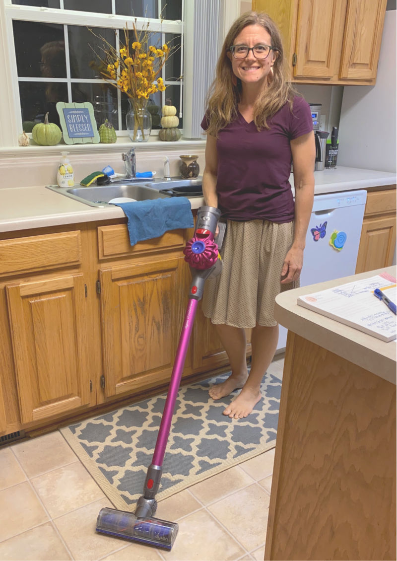 A cordless stick vacuum is an essential time saving home tool. 