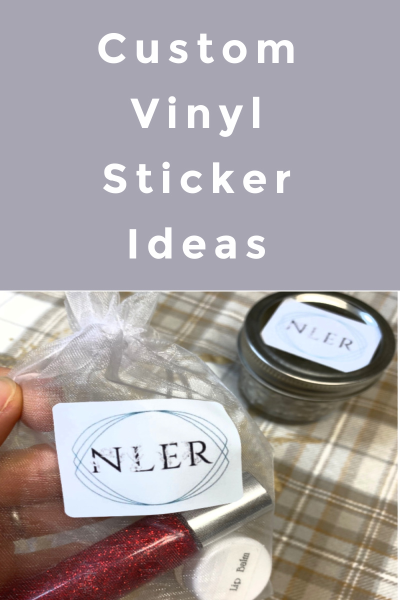 Easy ideas to use vinyl stickers for home organization or home based business ideas.