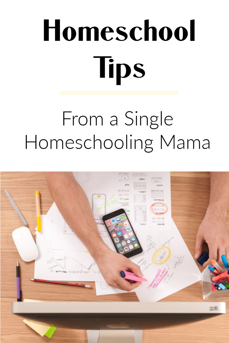 Homeschooling as a single mom, tips, guidance and encouragement for balance.