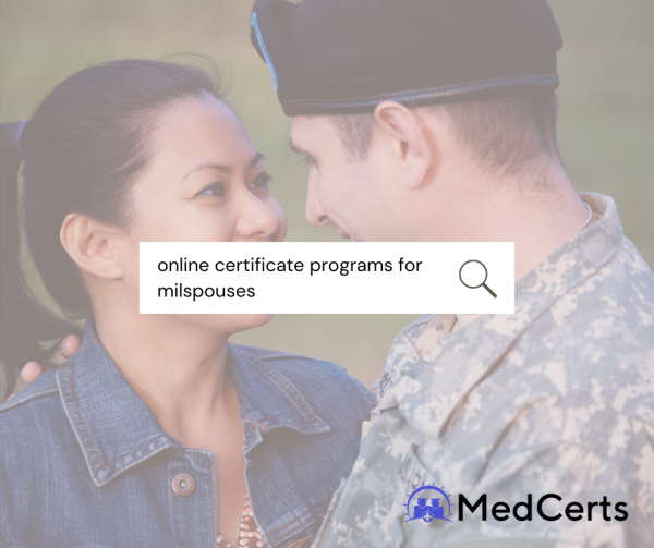Online certificate programs for milspouses, back to school online learning for moms, portable career options.