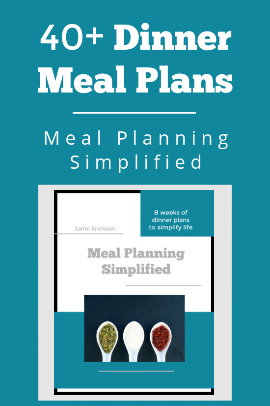 Over 40 dinner meal plans plus free printable shopping list to organize and save time.