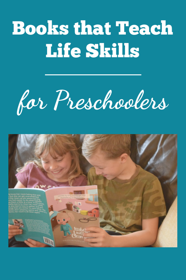 Children reading books that teach life skills for preschoolers.