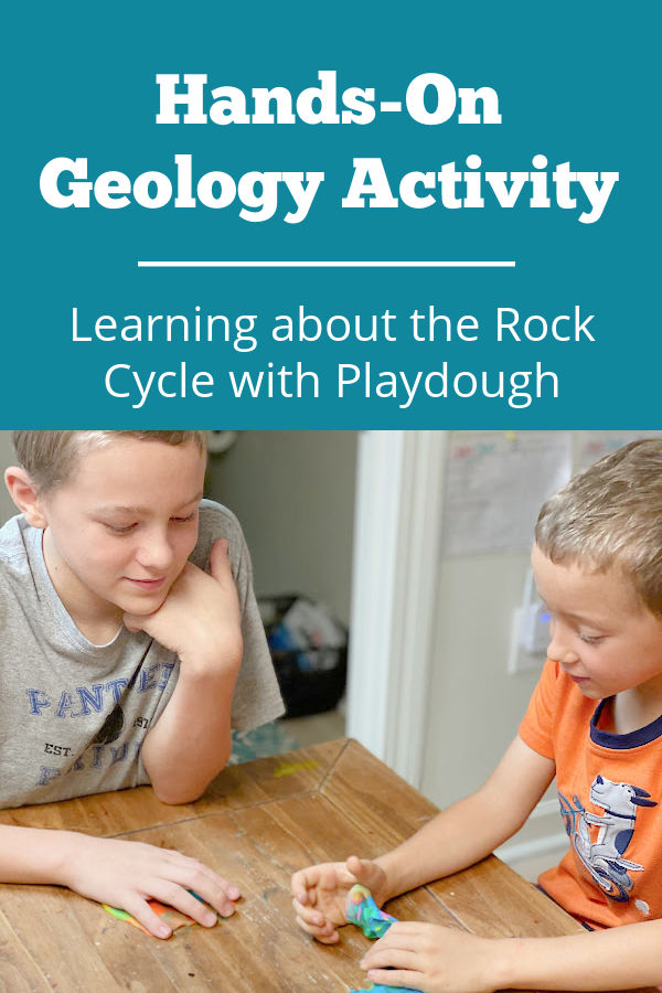 Kids use playdough and perler beads to learn about the rock layers, rock cycle, and mining.