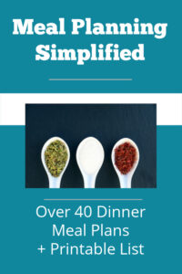 Meal Planning Simplified recipe book