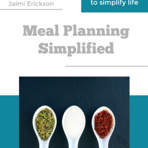 Meal planning simplified cover image