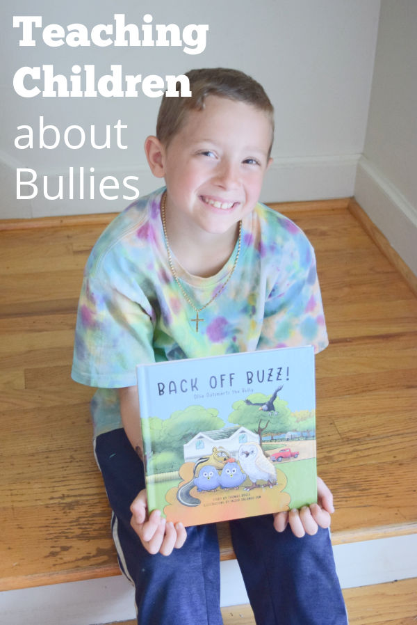 Children can learn to handle bullies and also not be a bully with the book Back Off Buzz!