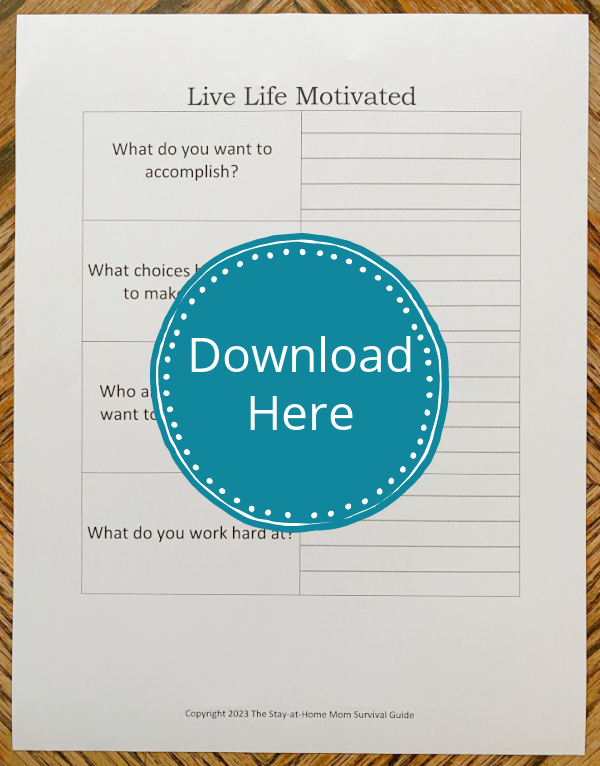 Unduh Lembar Kerja Respons Tertulis Termotivasi Hidup Hidup yang Dapat Dicetak. 