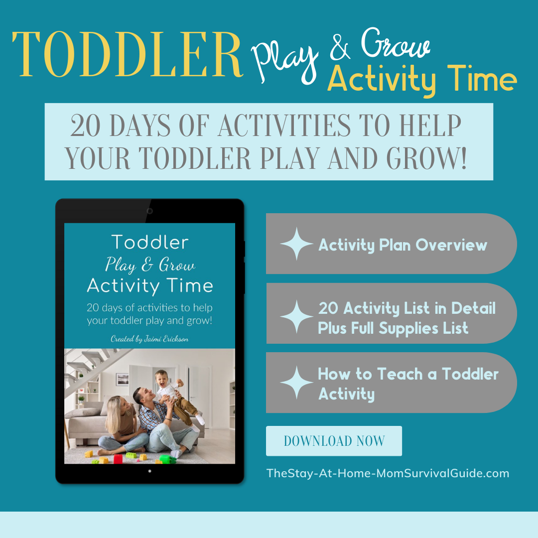 20 days of toddler activities to help your toddler play and grow to their next developmental milestone.