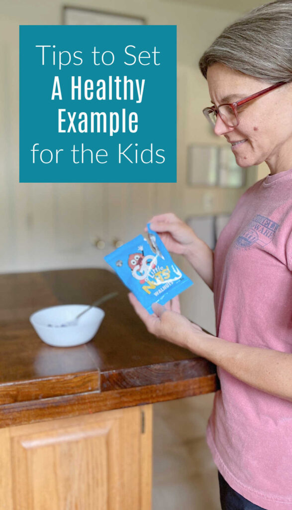 Tips to set a healthy example for the kids.