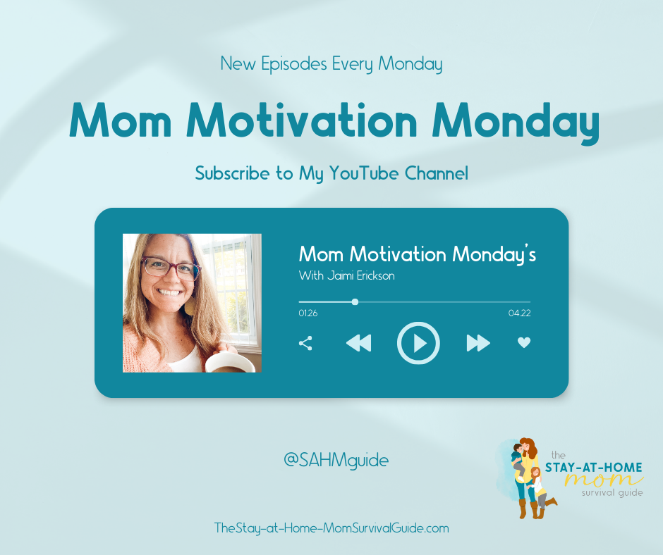 Mom Motivation Monday encouragement series for moms. 