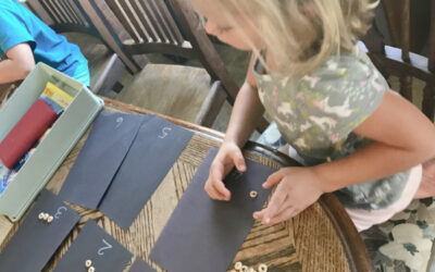 Cheerio Counting: How to Use Up Black Construction Paper